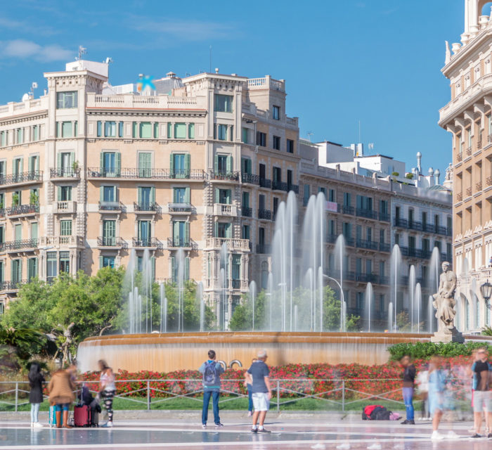 Plaça de Catalunya Barcelona España